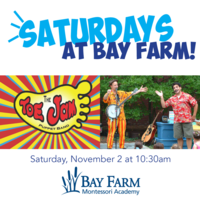 Join us Saturday, November 2 at 10:30 for Toe Jam Puppet Band