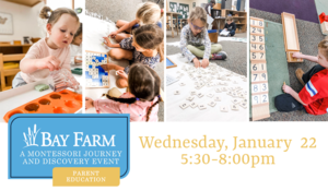 Bay Farm to Host A Montessori Journey and Discovery Event - A Hands-On Experience for Parents