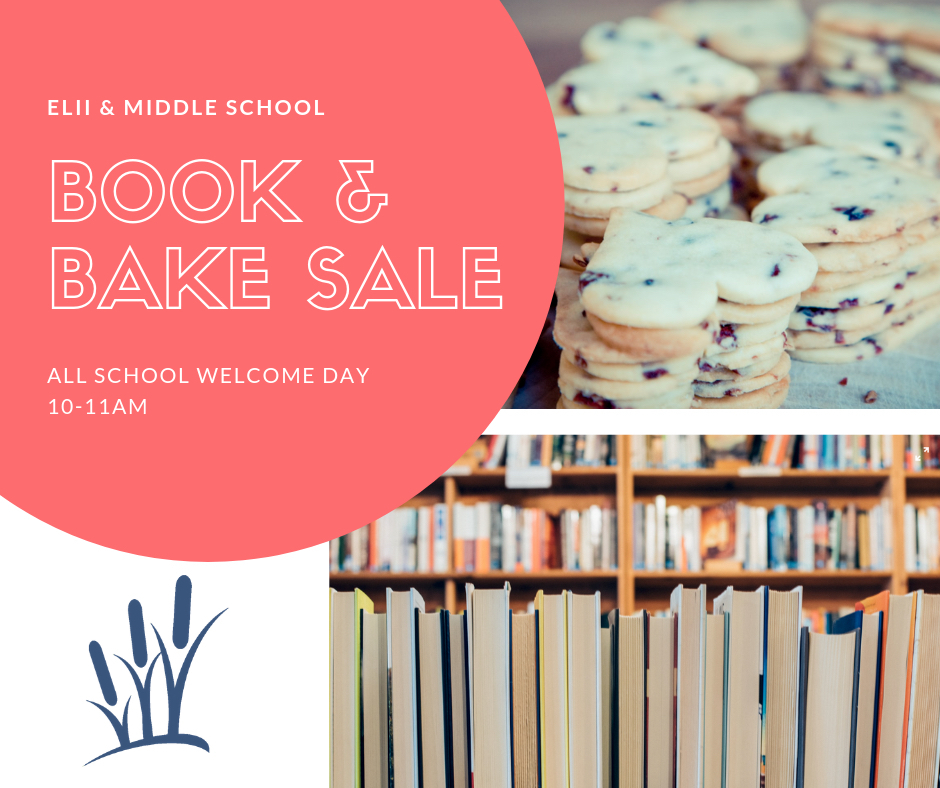 Book and bake sale at Bay Farm! 