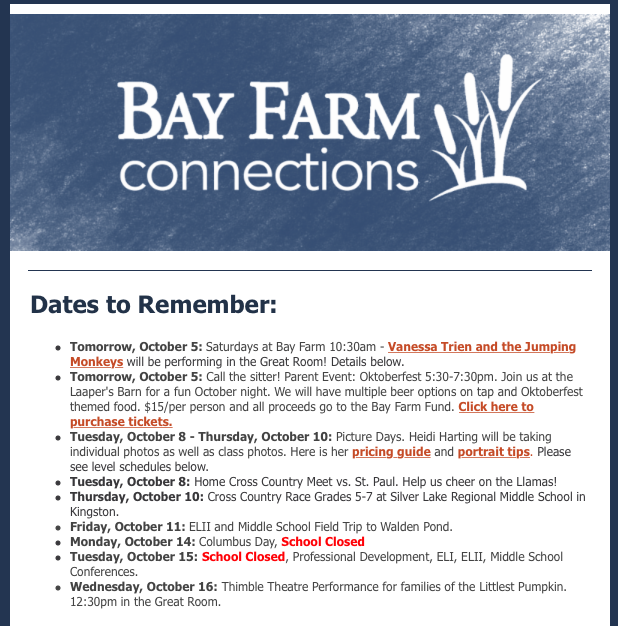 Bay Farm Connections 